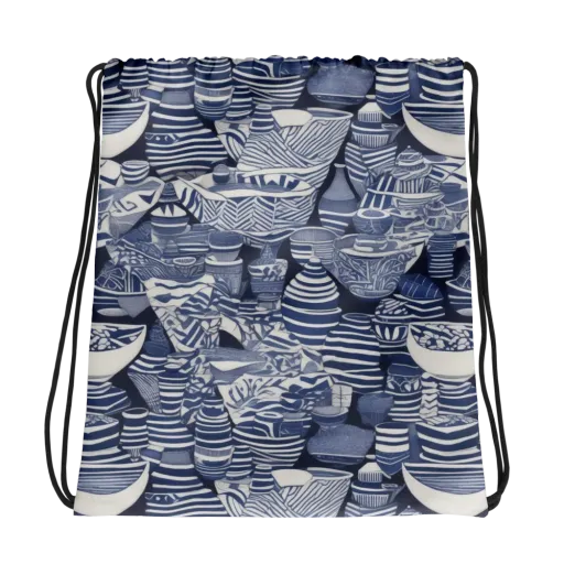 Indigo Kiln on a Drawstring Bag