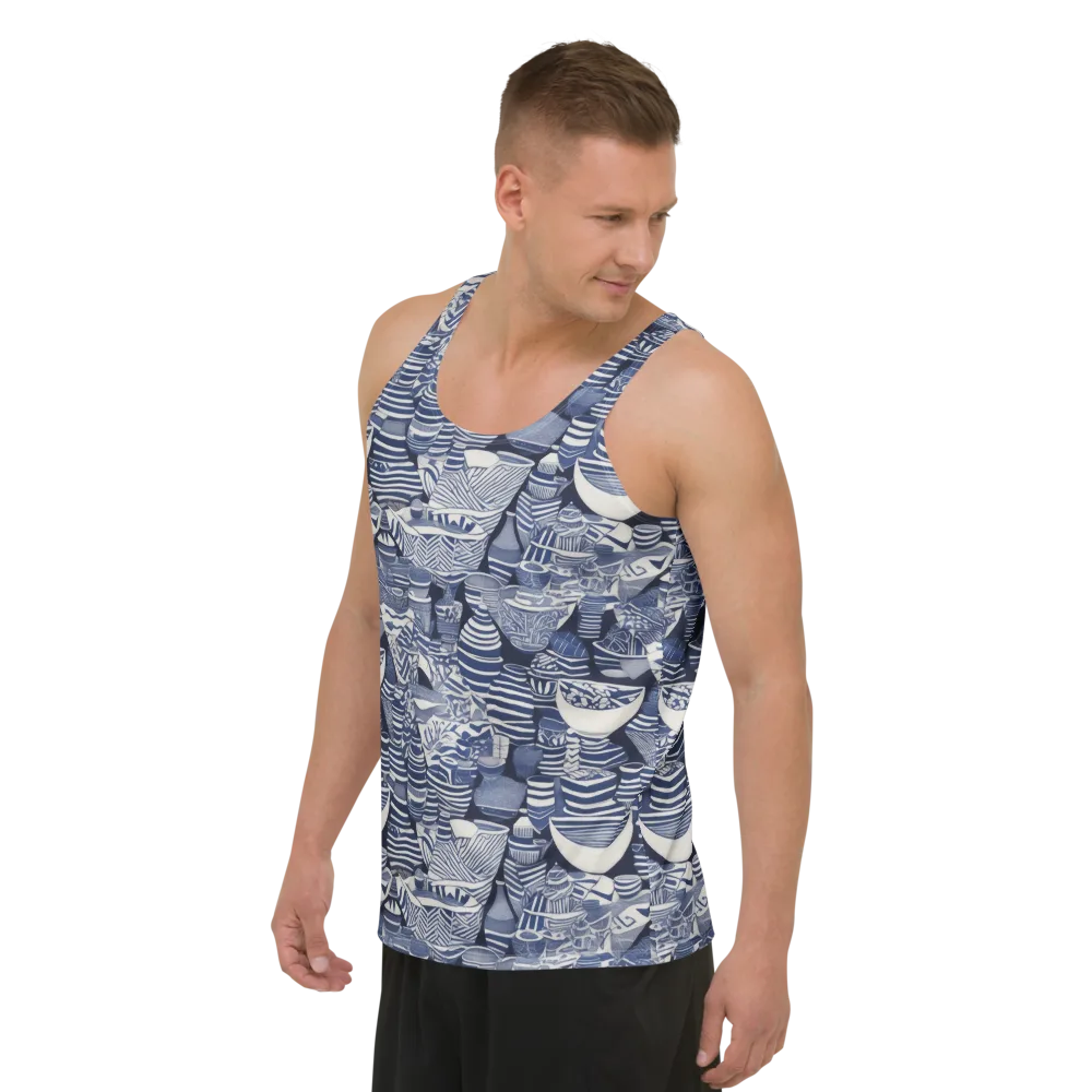 Indigo Kiln on Men's Tank Top — Left Front