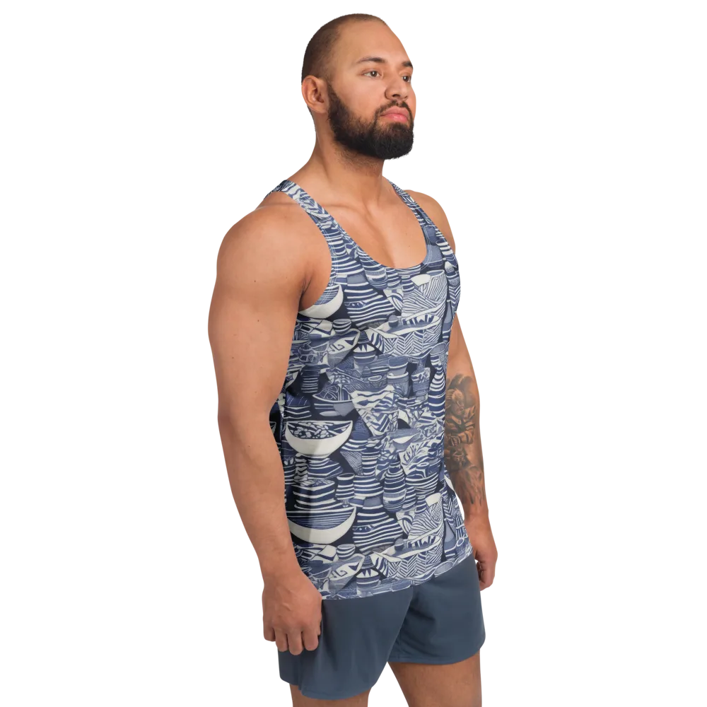 Indigo Kiln on Men's Tank Top — Right Front