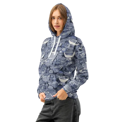 Indigo Kiln on a Cotton Hoodie