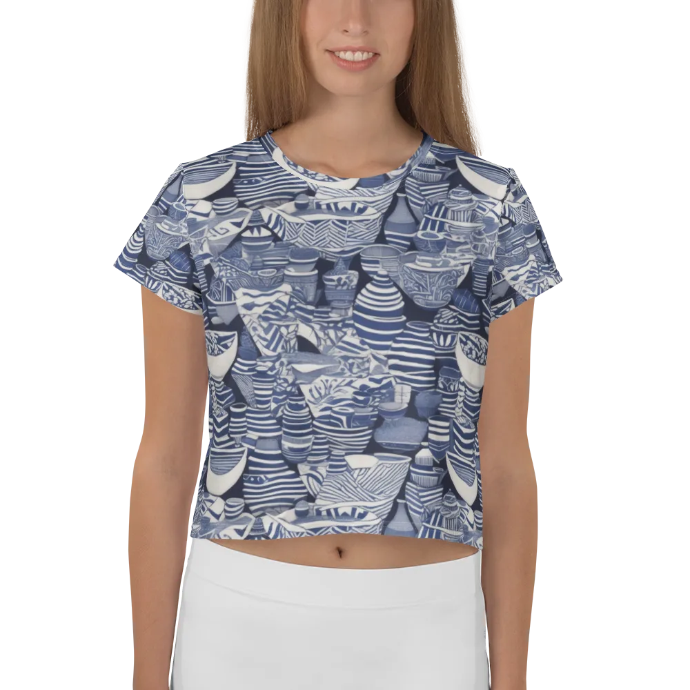 Indigo Kiln on Crop Tee — Front