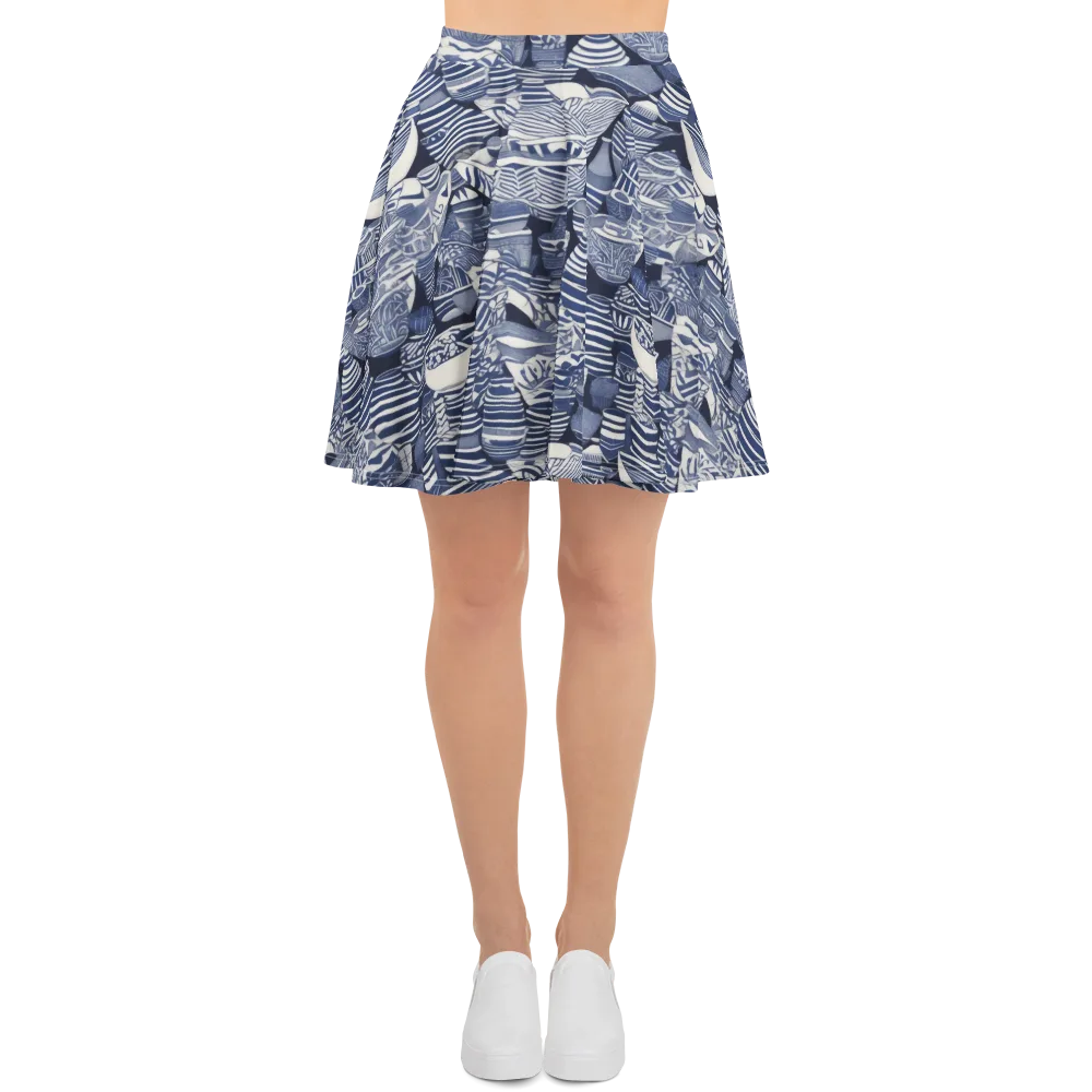 Indigo Kiln on Skater Skirt — Front
