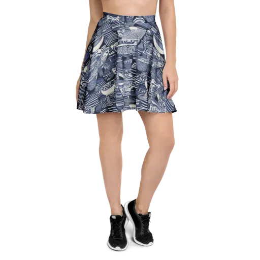 Indigo Kiln on a Skater Skirt