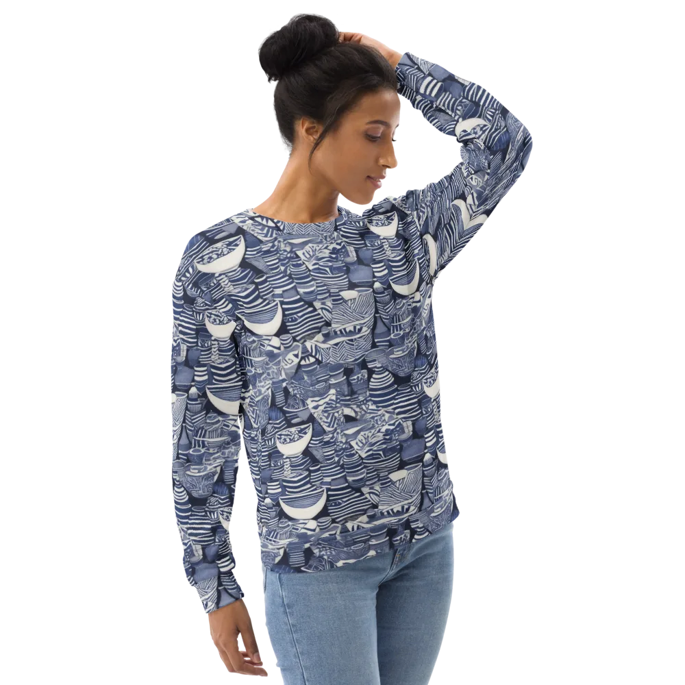Indigo Kiln on Sweatshirt — Right Front