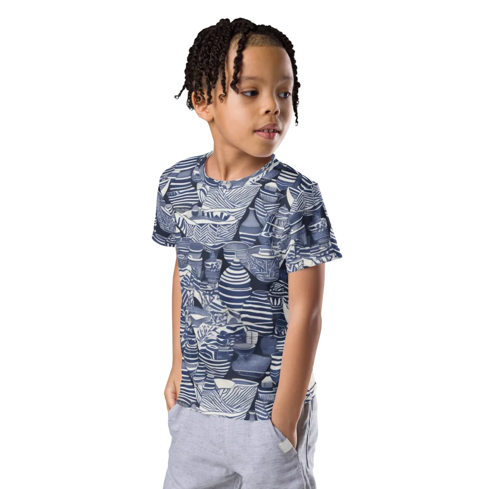 Indigo Kiln on Kids Crew Neck T-Shirt — Left Front