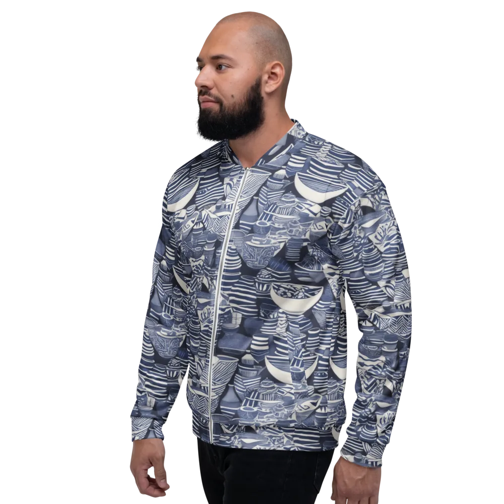 Indigo Kiln on Bomber Jacket — Left