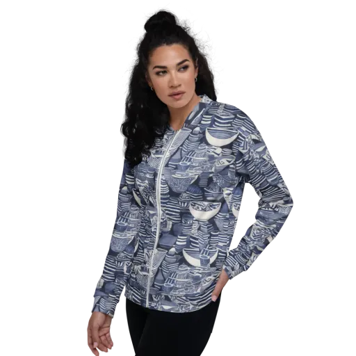 Indigo Kiln on a Bomber Jacket