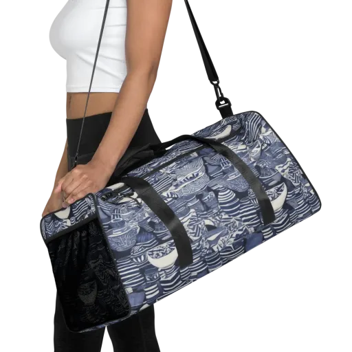 Indigo Kiln on a Duffle Bag