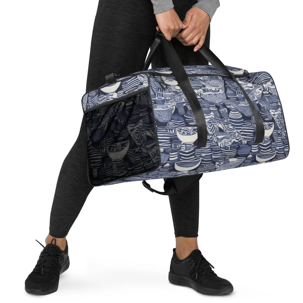 Indigo Kiln on Duffle Bag — Right Front