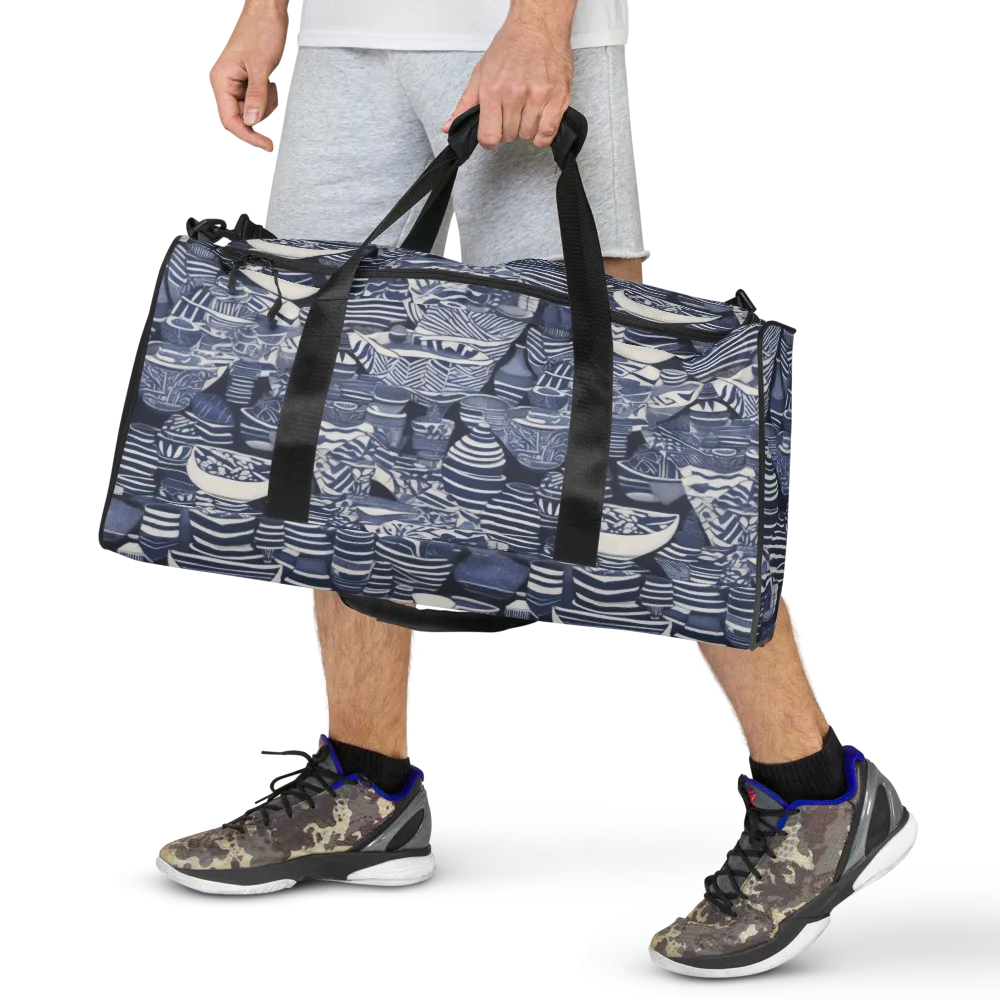 Indigo Kiln on Duffle Bag — Front