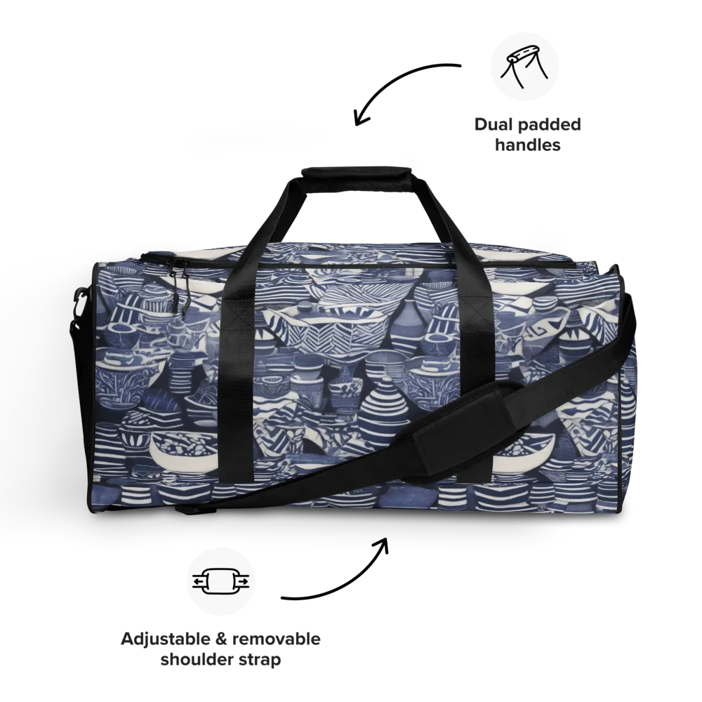 Indigo Kiln on Duffle Bag — Front