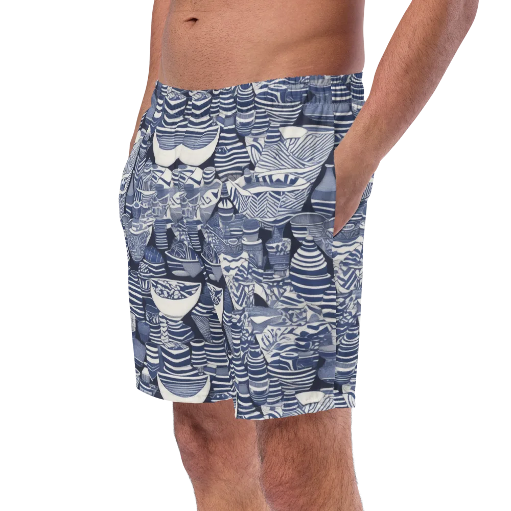 Indigo Kiln on Swim Trunks — Left Front