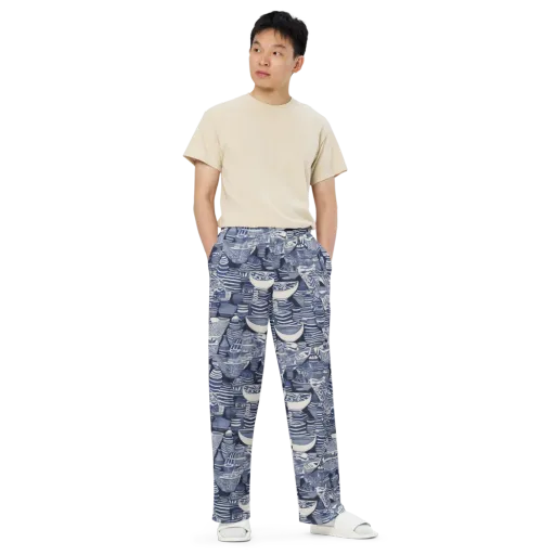 Indigo Kiln on a Wide-Leg Pants