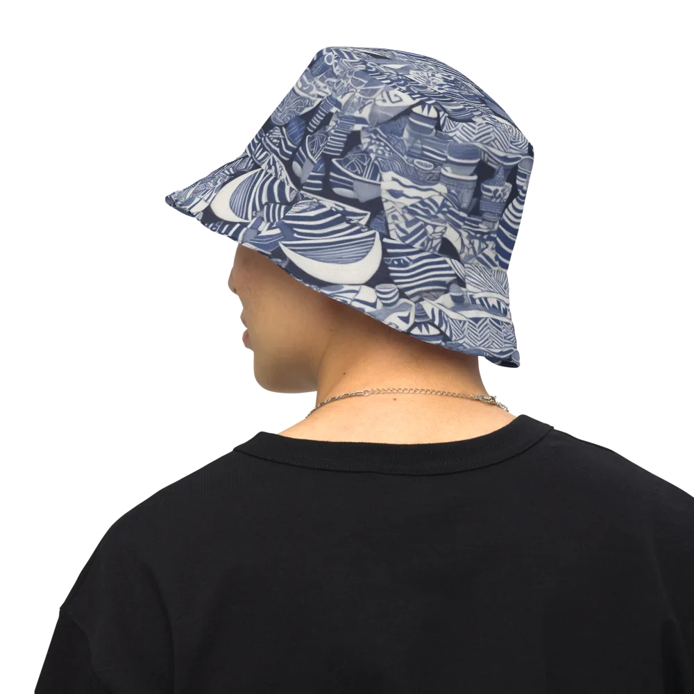 Indigo Kiln on Reversible Bucket Hat — Back Inside