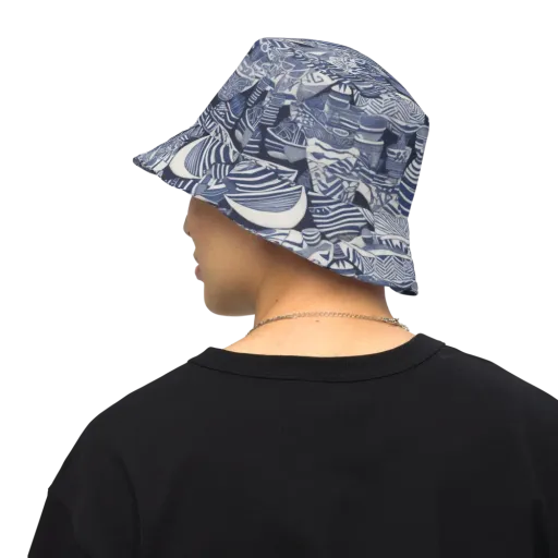 Indigo Kiln on a Reversible Bucket Hat