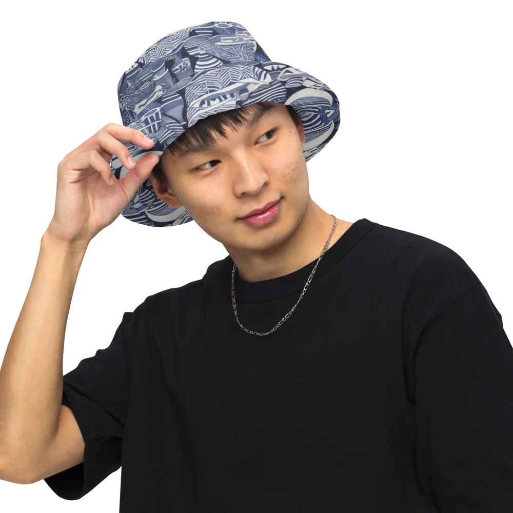Indigo Kiln on Reversible Bucket Hat — Front Inside