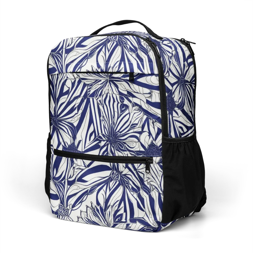 Navy Botanica on Utility Backpack — Left Front