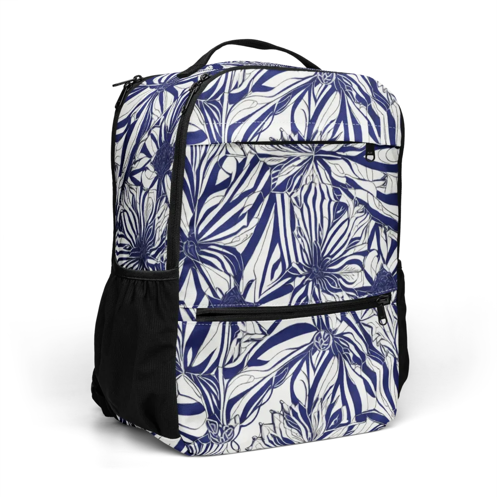 Navy Botanica on Utility Backpack — Right Front