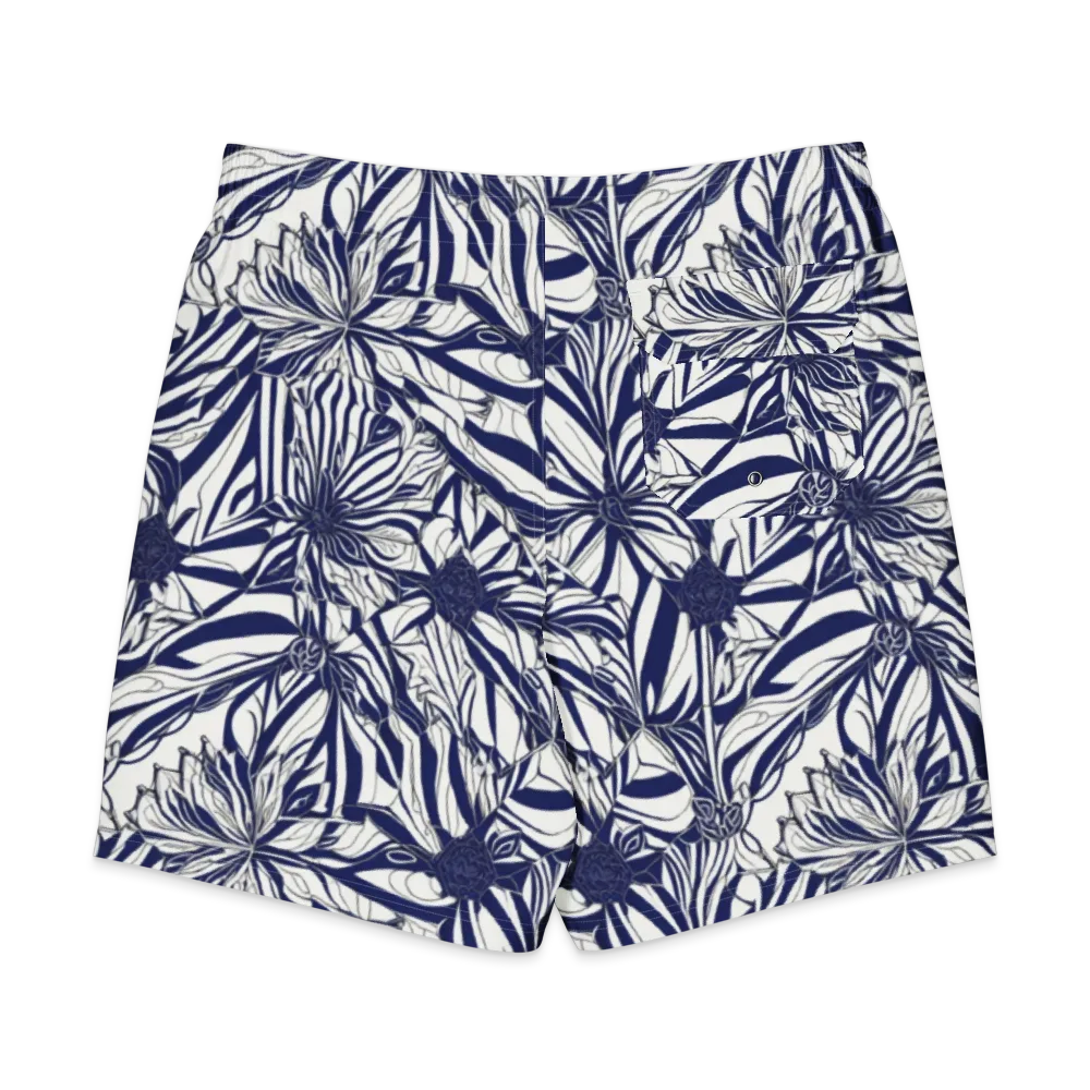 Navy Botanica on Men's Board Shorts — Back