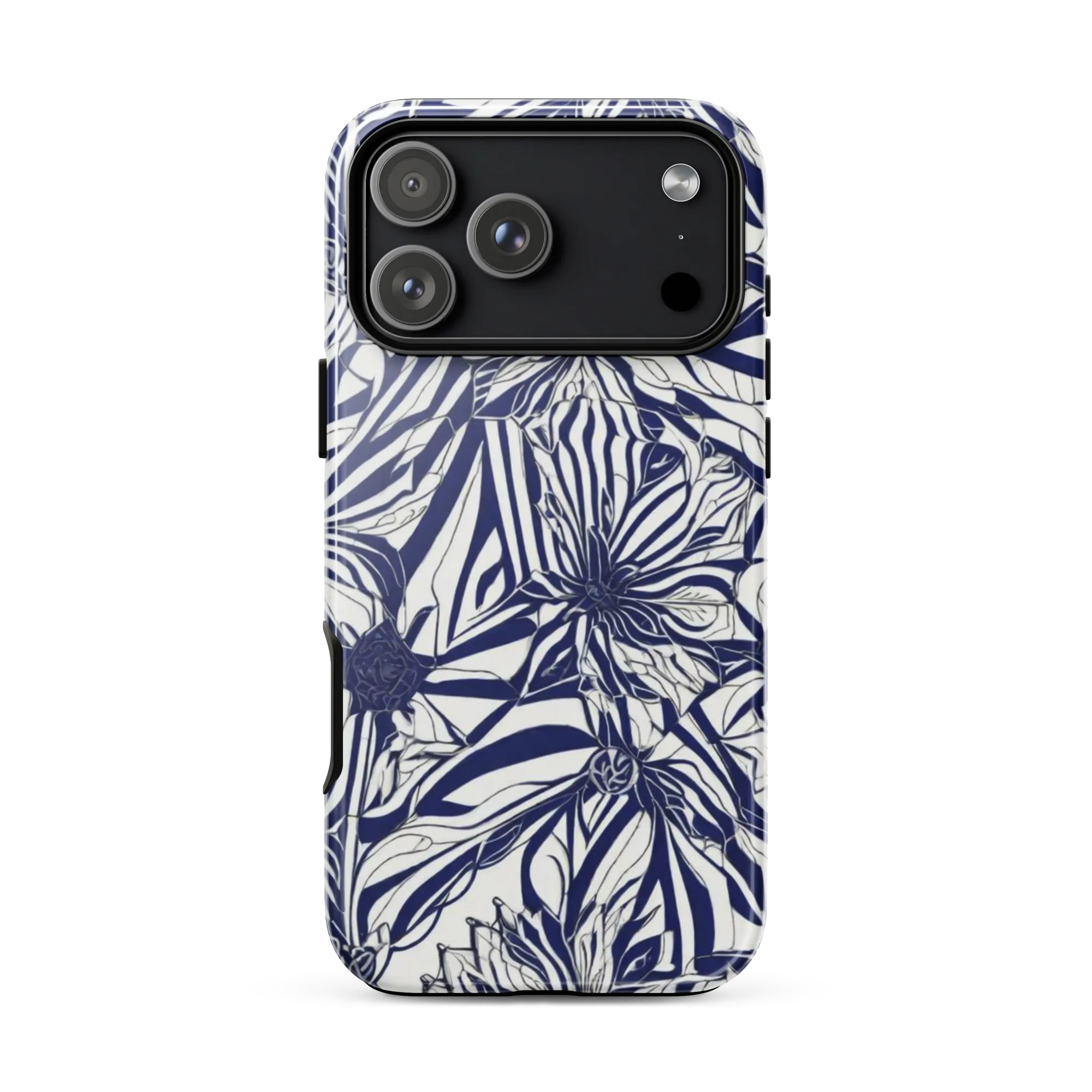 Navy Botanica on Tough Case for iPhone® — Front