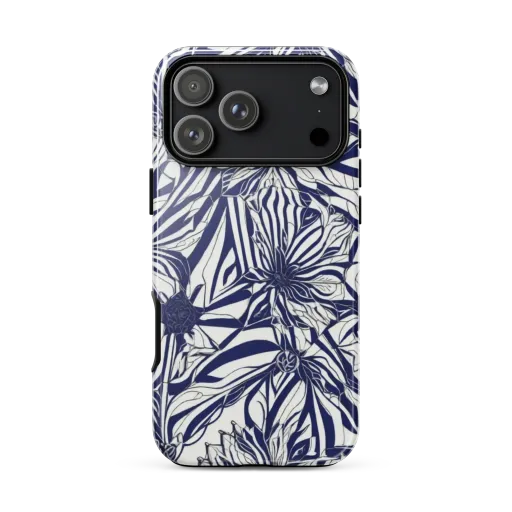 Navy Botanica on a Tough Case for iPhone®