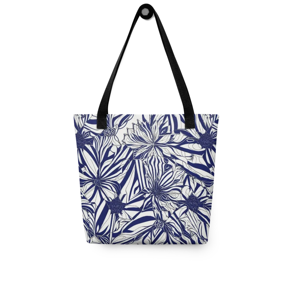 Navy Botanica on Tote Bag — Front