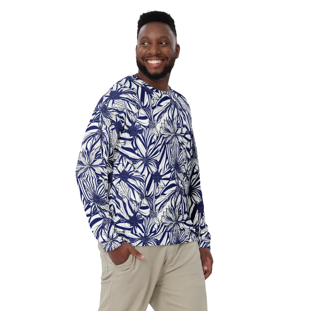 Navy Botanica on Sweatshirt — Front