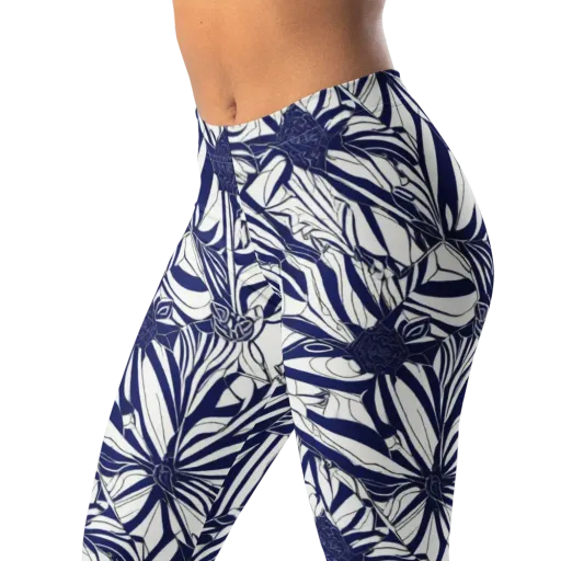 Navy Botanica on a Leggings