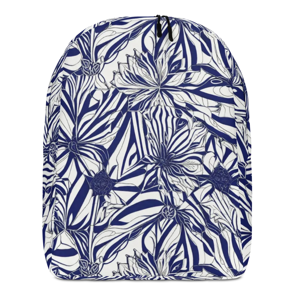 Navy Botanica on Minimalist Backpack — Front