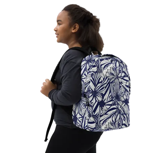 Navy Botanica on a Minimalist Backpack