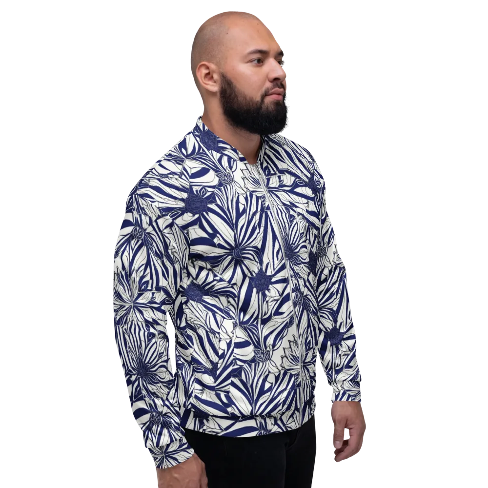 Navy Botanica on Bomber Jacket — Right