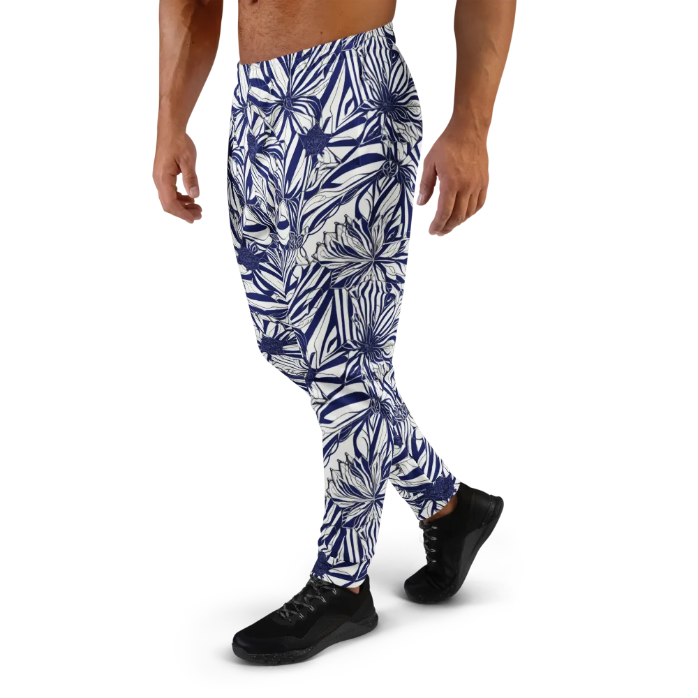 Navy Botanica on Men's Joggers — Left