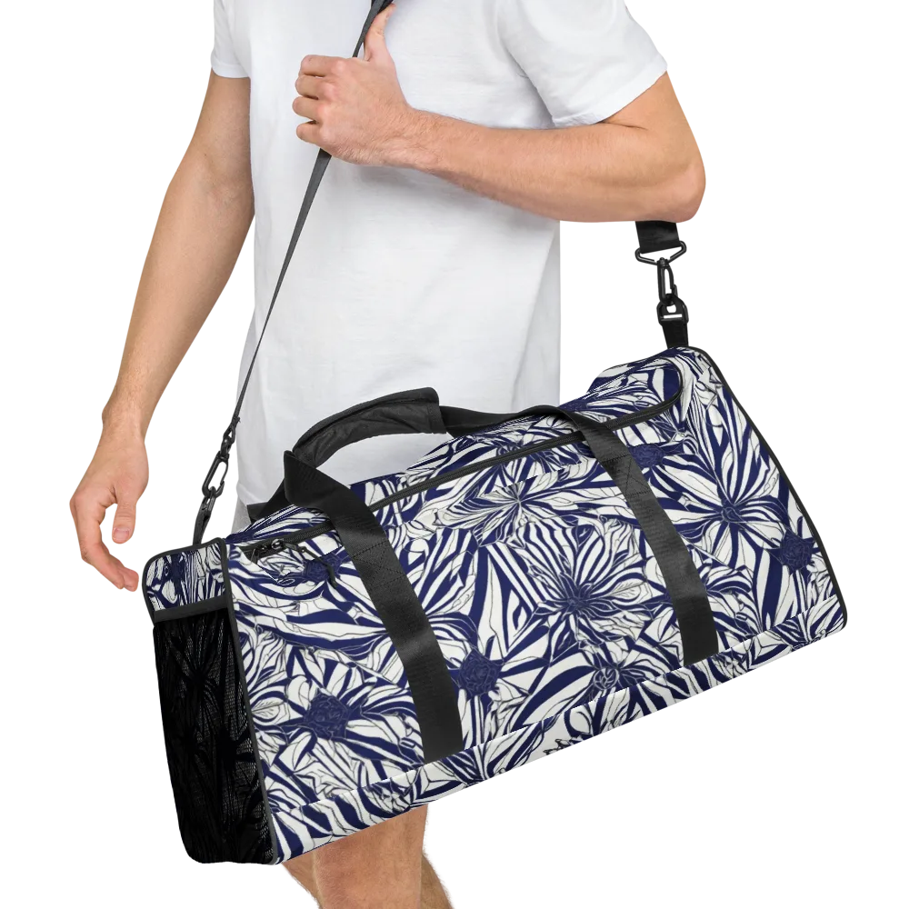 Navy Botanica on Duffle Bag — Right Front