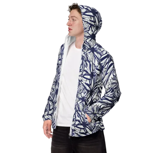 Navy Botanica on a Men's Windbreaker
