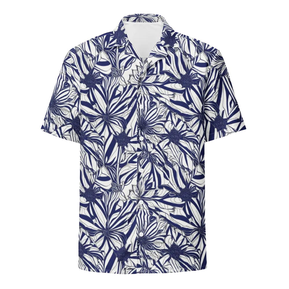 Navy Botanica on Button Shirt — Front