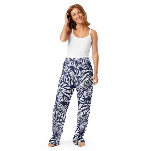 Navy Botanica on a Women's Pajama Pants