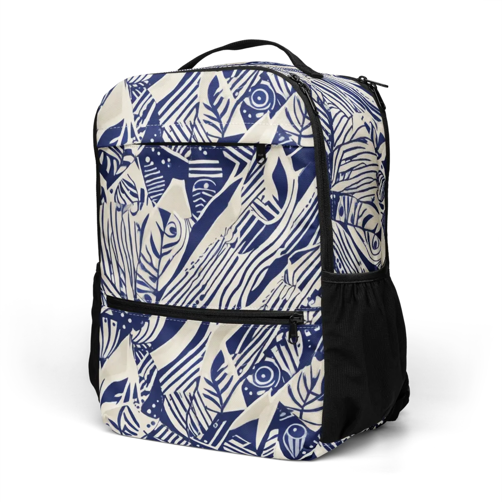 Indigo Jungle on Utility Backpack — Left Front