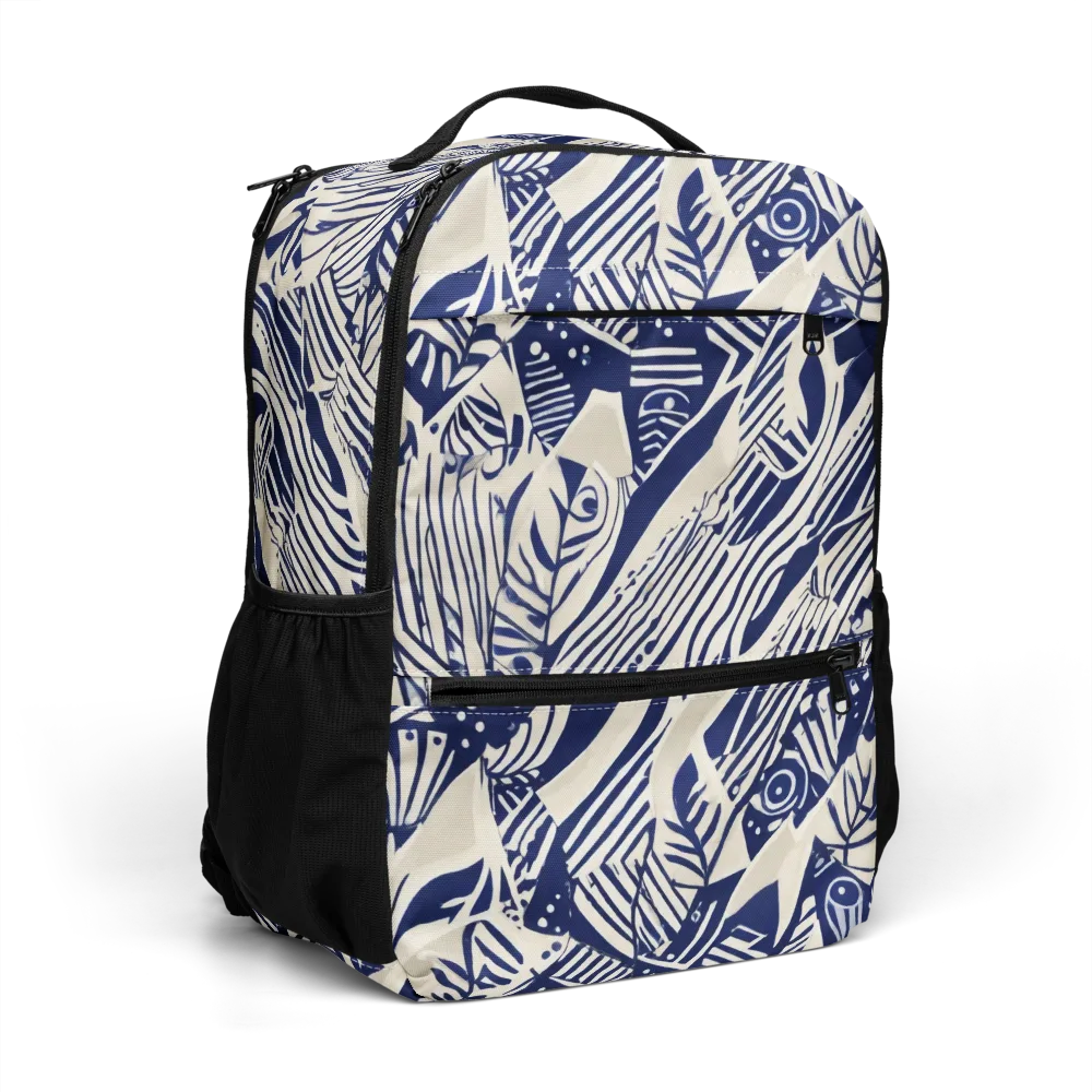 Indigo Jungle on Utility Backpack — Right Front
