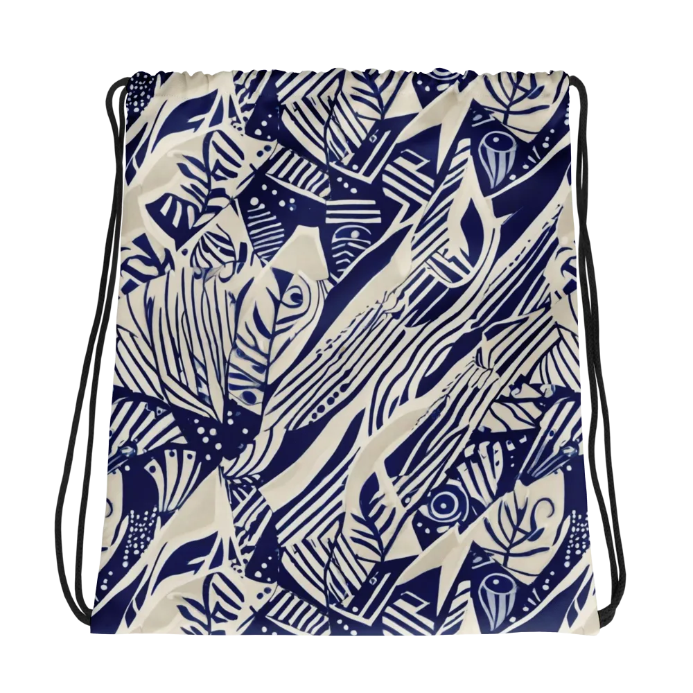 Indigo Jungle on Drawstring Bag — Photo