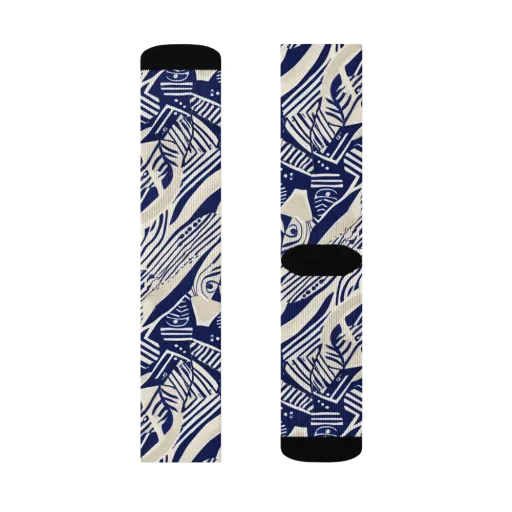 Indigo Jungle on a Socks