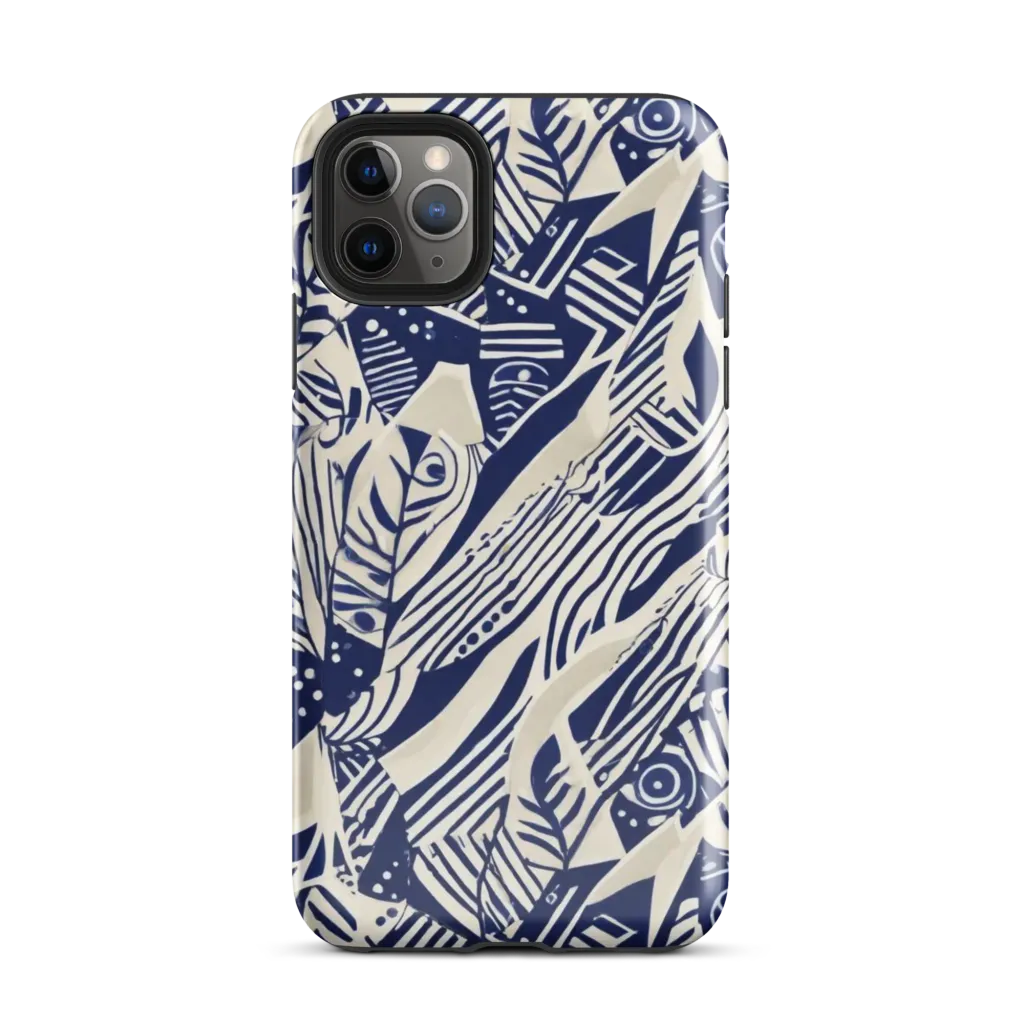 Indigo Jungle on Tough Case for iPhone® — Front