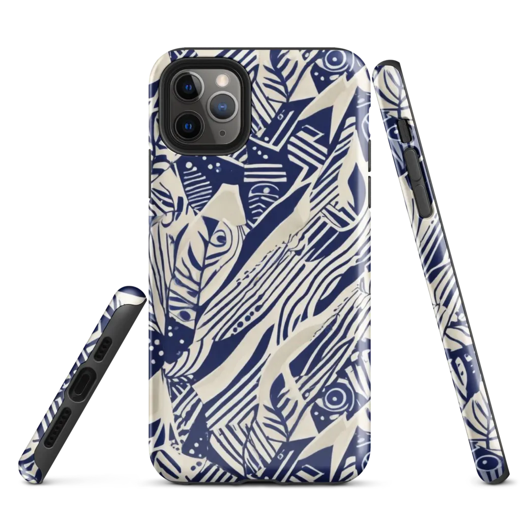 Indigo Jungle on Tough Case for iPhone® — Front