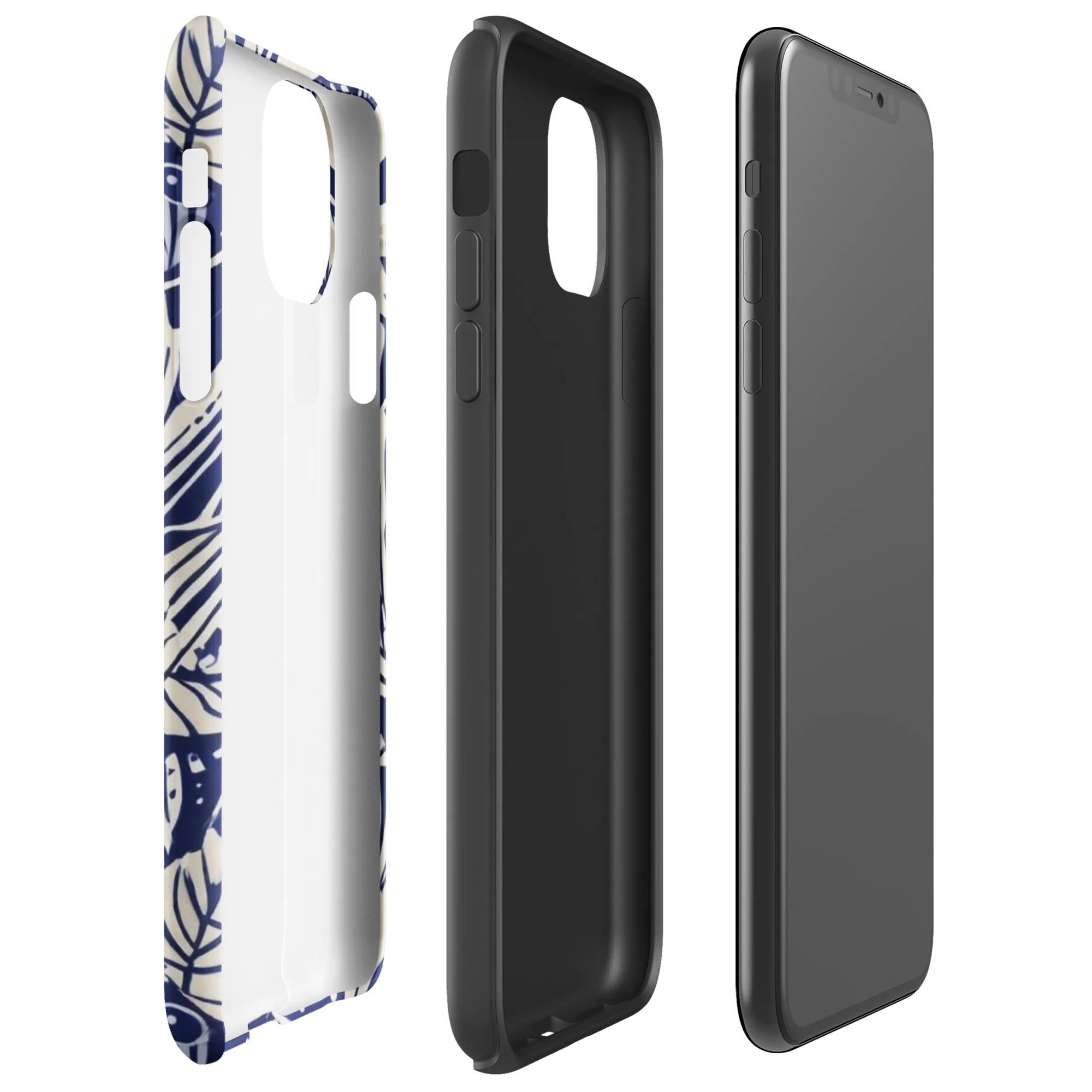 Indigo Jungle on Tough Case for iPhone® — Right