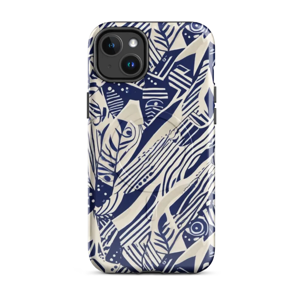 Indigo Jungle on MagSafe Tough Case for iPhone® — Front