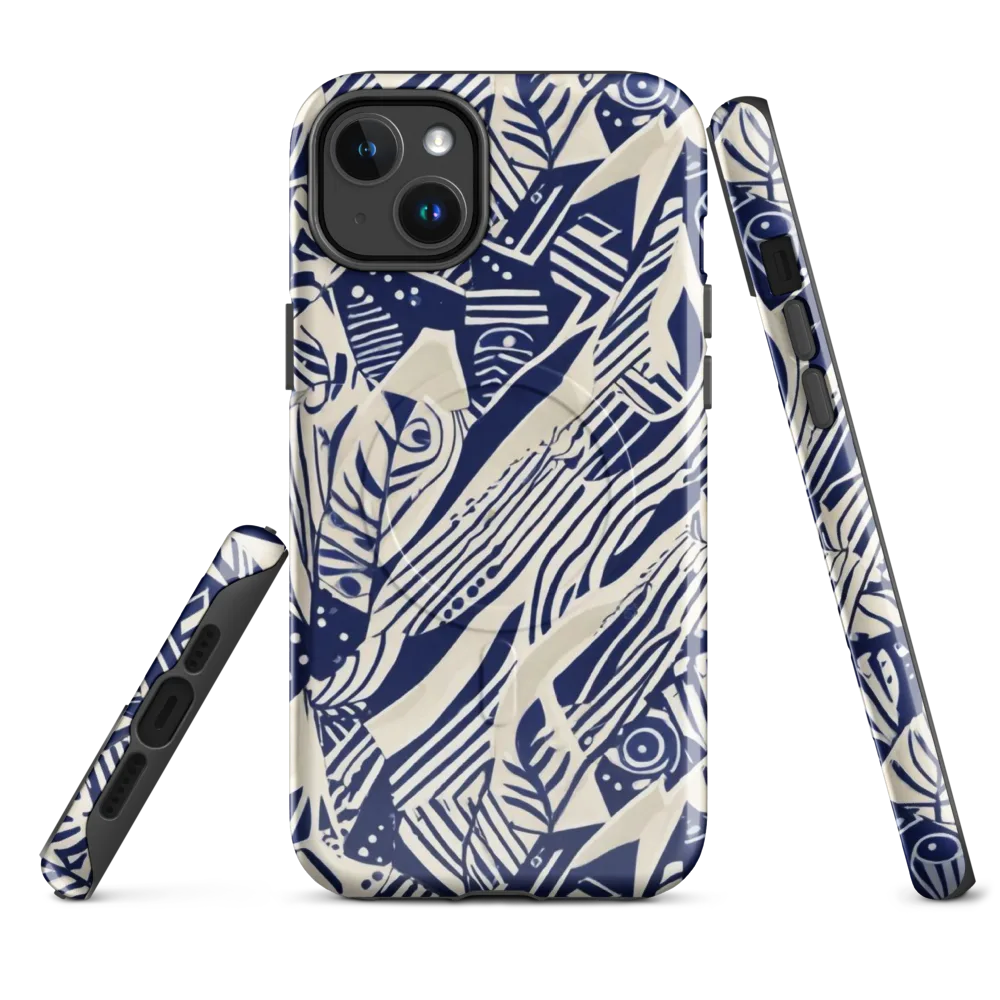Indigo Jungle on MagSafe Tough Case for iPhone® — Front