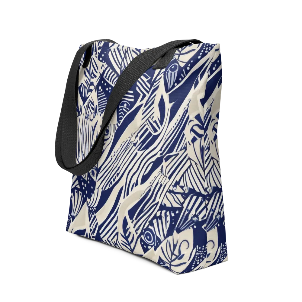 Indigo Jungle on Tote Bag — Front