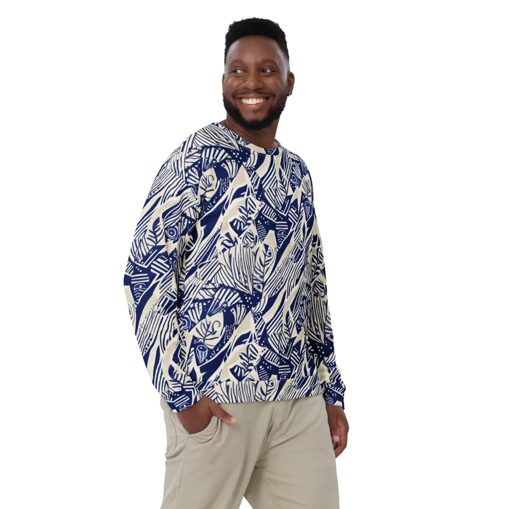 Indigo Jungle on Sweatshirt — Front
