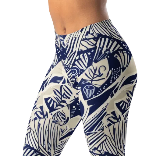 Indigo Jungle on a Leggings