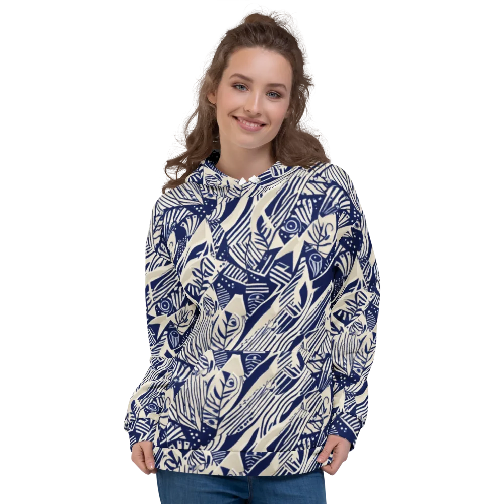 Indigo Jungle on Hoodie — Front