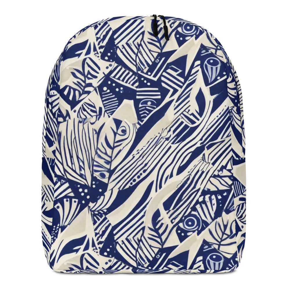 Indigo Jungle on Minimalist Backpack — Front
